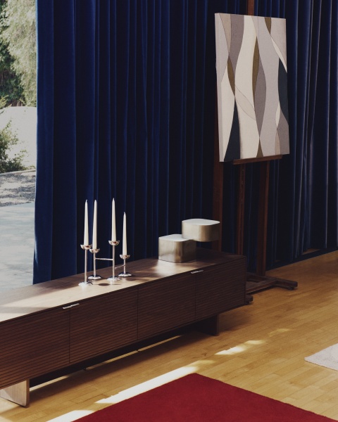 Абстрактный холст Marvilo серо-горчичного цвета 60 x 90 см от интернет-магазина IDODOM.RU