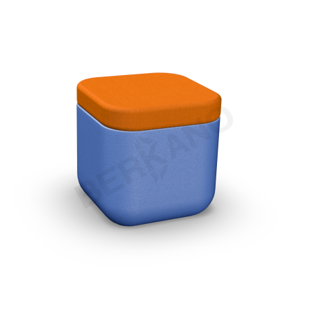 Пуф Grace Wave Blue, Orange
