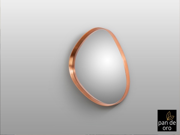 Julie Маленькое зеркало розовое золото от интернет-магазина IDODOM.RU