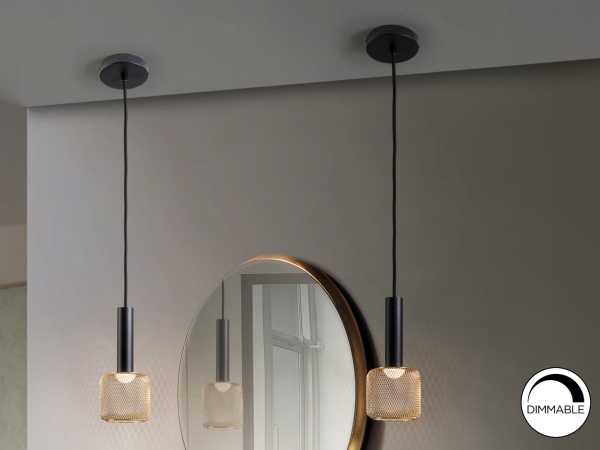 Подвесной светильник Sincro 1L черный/золотой от интернет-магазина IDODOM.RU