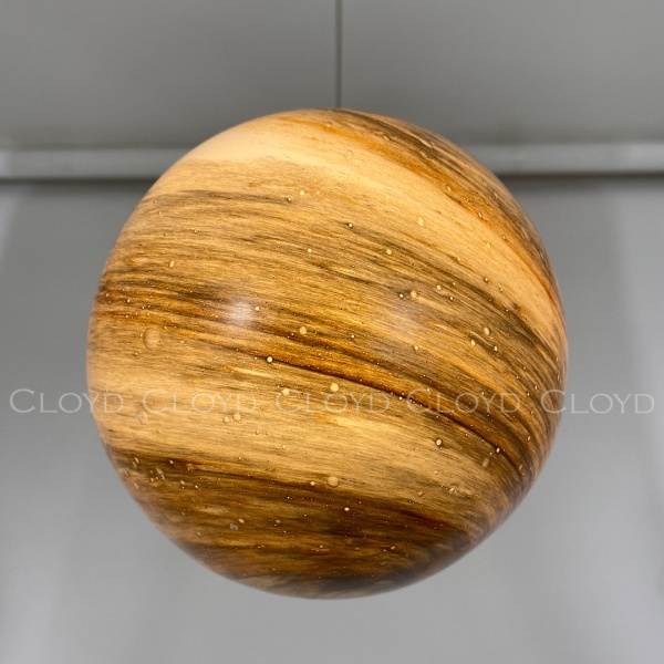 Подвесной светильник Cloyd LAPETUS P1 / Ø15 см - хром - коричн. стекло (арт.11314) от интернет-магазина IDODOM.RU