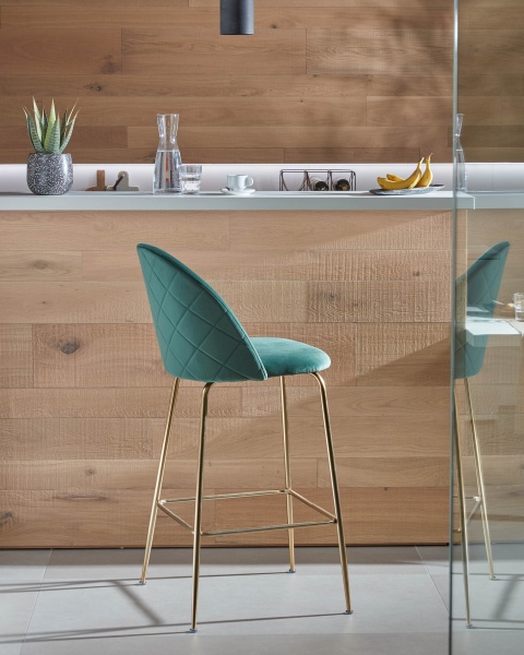 Барный стул Mystere зеленый бархат от интернет-магазина IDODOM.RU