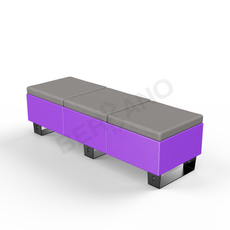 Скамейка Brick 180 Deep Violet, Graphite