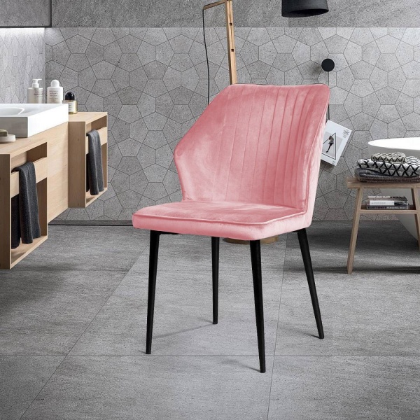 Стул Berg, бархат пудровый 15 от интернет-магазина IDODOM.RU