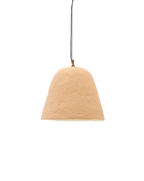 Lisora Подвесной светильник из бежевого папье-маше Ø35 см от интернет-магазина IDODOM.RU