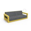 Диван Quarter lounge с подушками желтого цвета, аксессуар темно-серого цвета