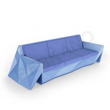 Диван Quaro с подушками Wave Blue, Navy
