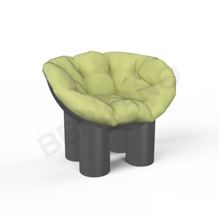 Кресло SLON Kids Coal Black, Green