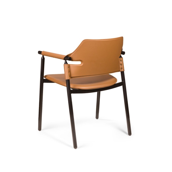 Стул с подлокотниками Suite, коричневый от интернет-магазина IDODOM.RU