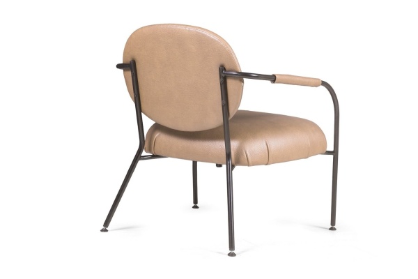 Лаунж кресло EGO, искусственная кожа, бежевый от интернет-магазина IDODOM.RU