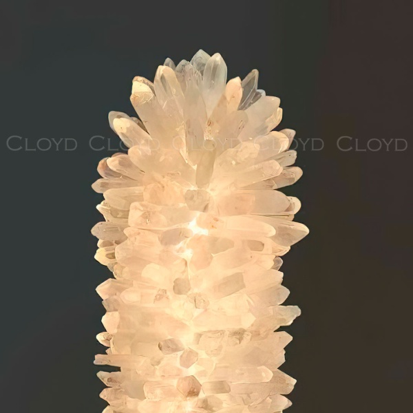 Настольная лампа Cloyd EDEL-D T1 / Ø20 см - кварц - хром (арт.30249) от интернет-магазина IDODOM.RU