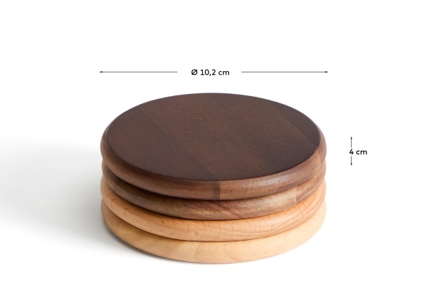 Набор из 4 подставок Nover из акации от интернет-магазина IDODOM.RU