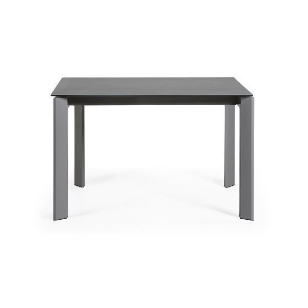 Стол раскладной Atta 120(180) x80 антрацит, керамика Vulcano Roca от интернет-магазина IDODOM.RU