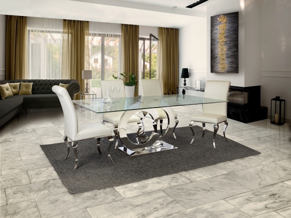 Обеденный стол Casandra стальной 200 см от интернет-магазина IDODOM.RU