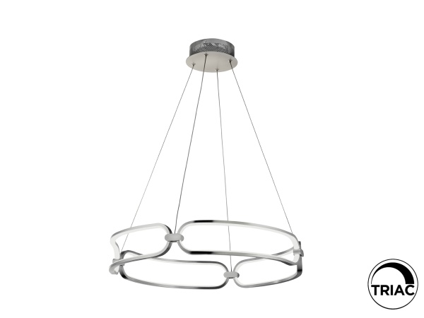 Подвесной светильник Colette LED хром 60Ø от интернет-магазина IDODOM.RU