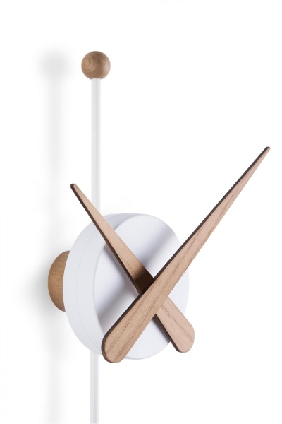 Настенные часы Punta белый-дуб от интернет-магазина IDODOM.RU