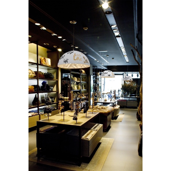 Люстра Magma-P белая/золотая от интернет-магазина IDODOM.RU