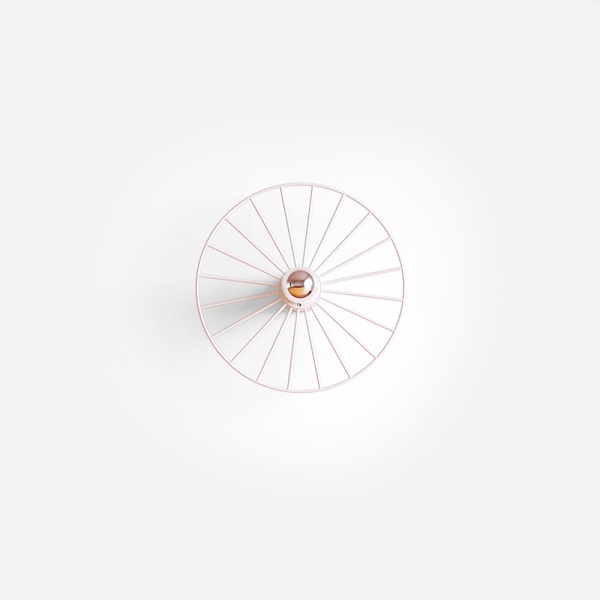 Бра Wheel 30 cm белый + цоколь 5 cm белый от интернет-магазина IDODOM.RU