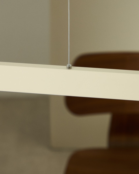 Подвесной светильник Boadella из алюминия с бежевой отделкой от интернет-магазина IDODOM.RU