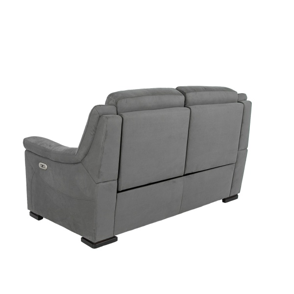 Двухместный диван с реклайнером 6268 из серой ткани от интернет-магазина IDODOM.RU
