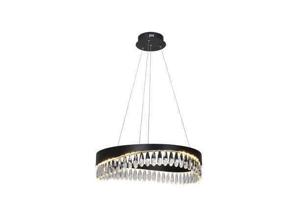 Люстра Selene Ø60 черный / прозрачный от интернет-магазина IDODOM.RU