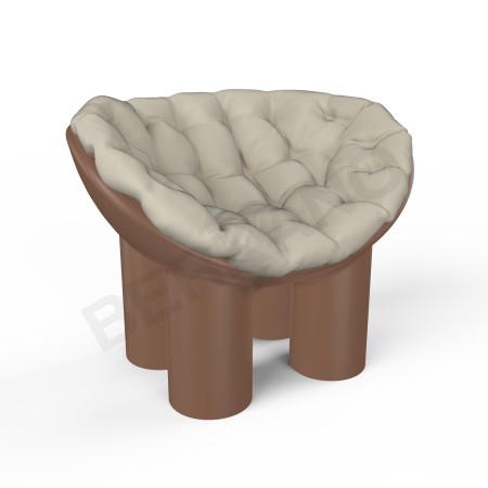 Кресло SLON Brown, Bone Brown