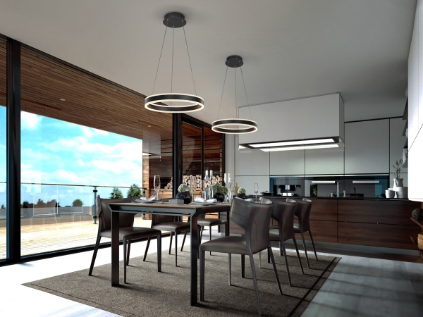 Подвесной светильник Helia Ø50 LED черный матовый от интернет-магазина IDODOM.RU