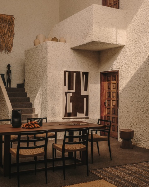 Analy Стул из массива дуба с черной отделкой и сиденьем из 100% веревки от интернет-магазина IDODOM.RU