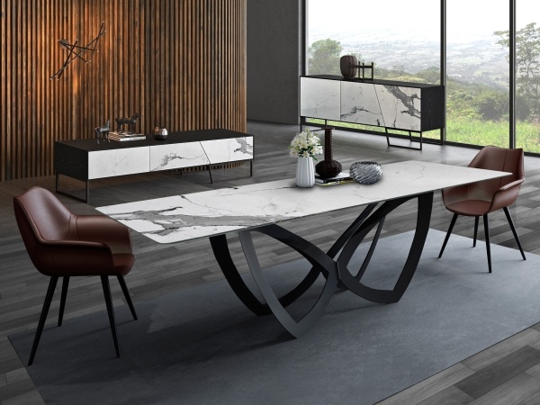 Сервант Kerala 3-дверный белый/черный от интернет-магазина IDODOM.RU