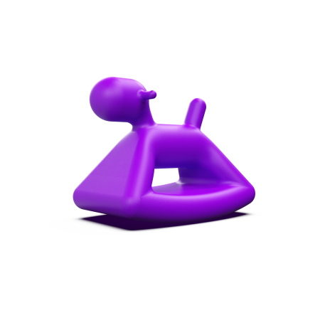 Собака-качалка Skippy 40 Deep Violet
