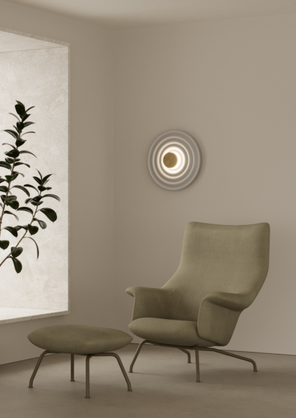 Настенный светильник Rang с диффузором в латунной отделке от интернет-магазина IDODOM.RU