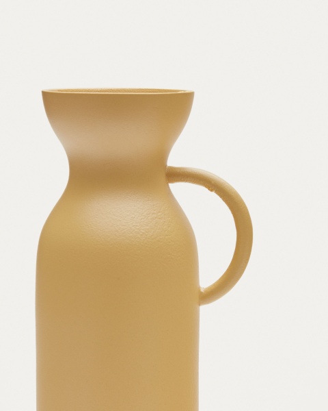 Pelras Ваза из горчичного алюминия 25 cm от интернет-магазина IDODOM.RU