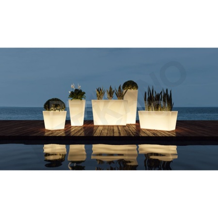 Кашпо Trapezio 70V DB Snow White Light от интернет-магазина IDODOM.RU