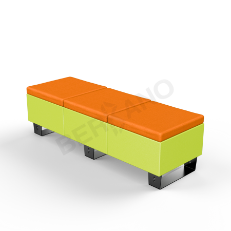 Скамейка Brick 180 Spring Green, Orange