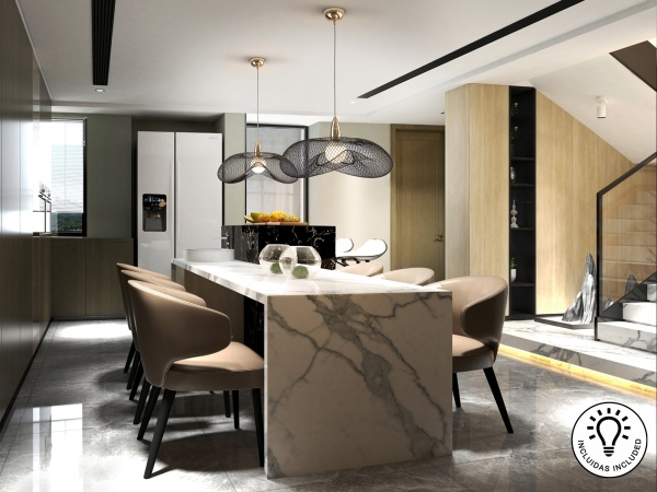 Подвесной светильник Forma 1L черный/золотой от интернет-магазина IDODOM.RU