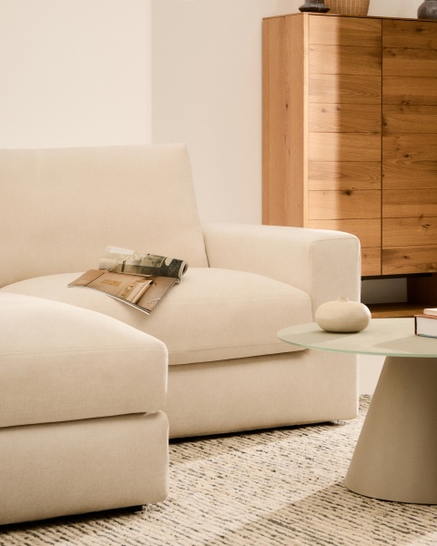 Alea 3-местный модульный диван с левым шезлонгом и съемным чехлом 220 см от интернет-магазина IDODOM.RU