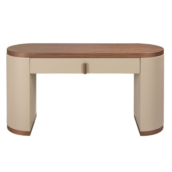 Туалетный столик 7220 из экокожи цвета норки и ореха от интернет-магазина IDODOM.RU