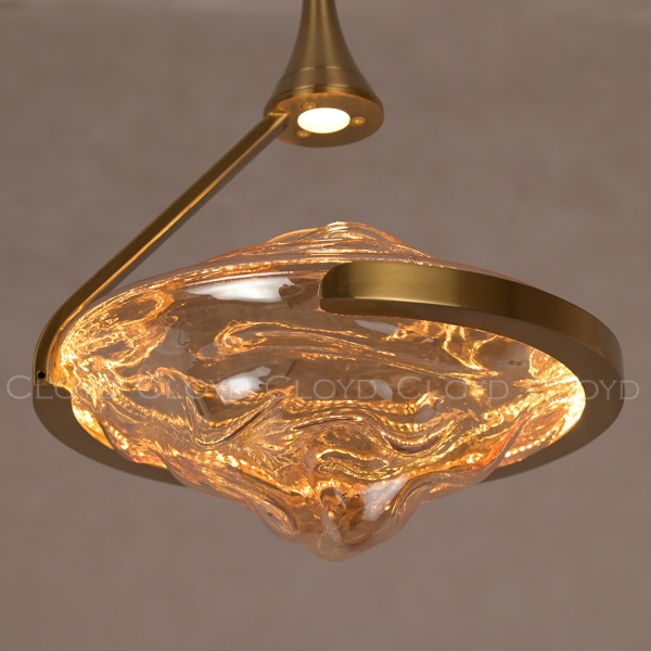 Подвесной светильник Cloyd AMALGAMA P1 / Ø28 см - золото (арт.11425) от интернет-магазина IDODOM.RU