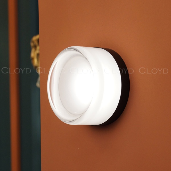 Бра Cloyd NANO W1 / шир. 14 см - черный - прозрачн. стекло (арт.20382) от интернет-магазина IDODOM.RU