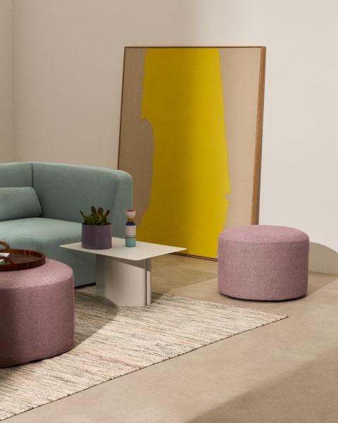 Чехол на подставку для ног Kaeli фиолетовый Ø60 см от интернет-магазина IDODOM.RU