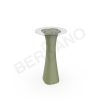 Стол барный со стеклом Grace Bar Round Olive green