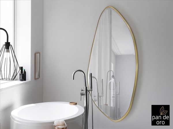 Зеркало овальное Mimo 80X170 золотое от интернет-магазина IDODOM.RU