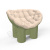 Кресло SLON Olive green, Milk