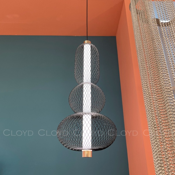 Подвесной светильник Cloyd SUPERNOVA-B P1 / выс. 50 см - черный/золото (арт.11486) от интернет-магазина IDODOM.RU