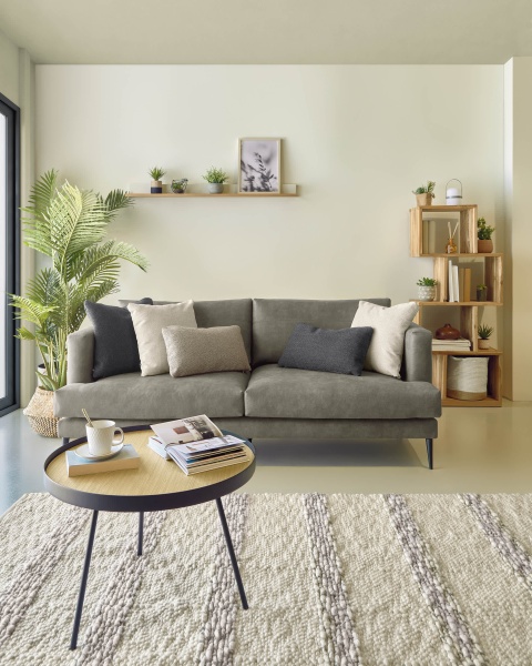 Диван трехместный Vinny тёмно-серый 183 см от интернет-магазина IDODOM.RU