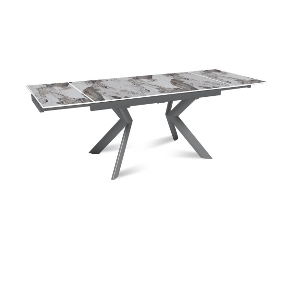 Стол раскладной Bridge (140+40+40), керамика глянцевая Pandora от интернет-магазина IDODOM.RU