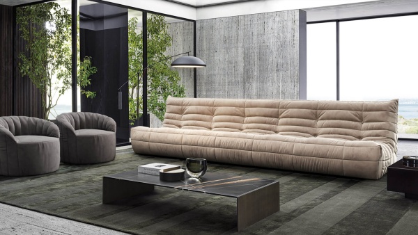 Диван ДеФранс™️ прямой 3-х местный - Эконом микровелюр