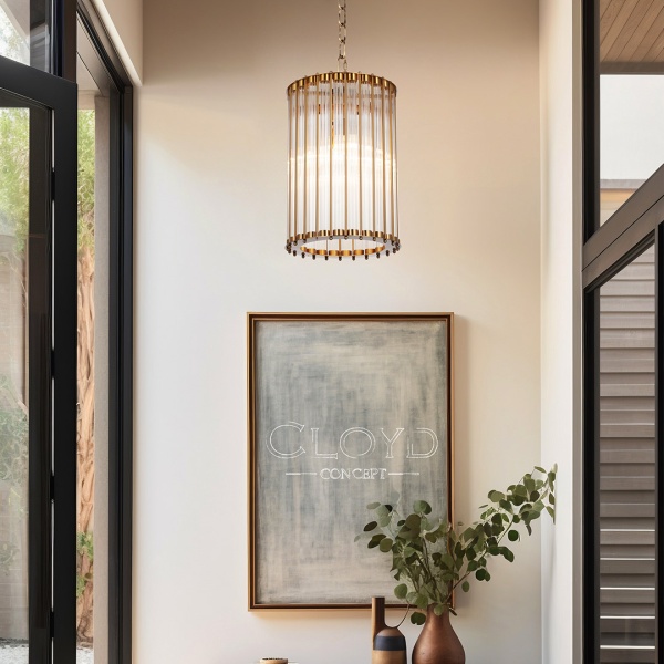 Подвесной светильник Cloyd RODERIC P3 / Ø29 см - латунь брашир. (арт.10640) от интернет-магазина IDODOM.RU