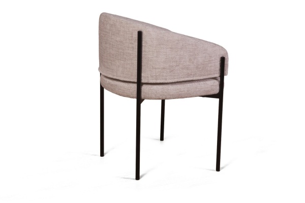 Стул Nicol, микромех Rozy ivory / опоры черные от интернет-магазина IDODOM.RU