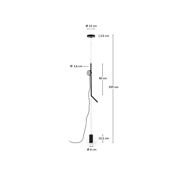 Система освещения Orey из черного металла с многопозиционным точечным светильником от интернет-магазина IDODOM.RU